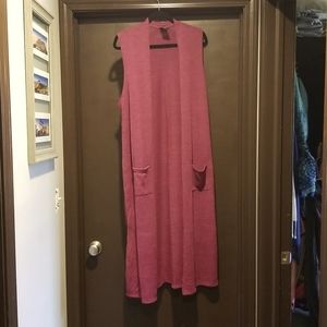 Agnes & Dora XL+ Magenta Vest Duster
